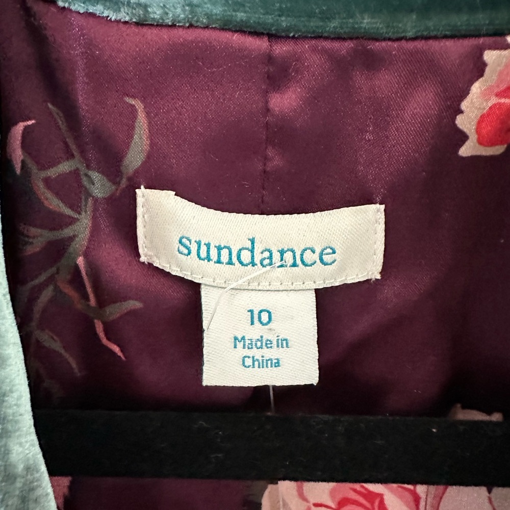 Sundance Deep Green Velvet Blazer - Picture 2 of 4